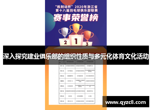 深入探究建业俱乐部的组织性质与多元化体育文化活动